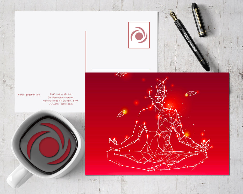 Postkarte 'Verzauberter Padmasana' - ENKI Institut