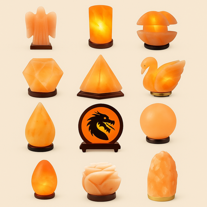 Himalaya Salz- Motivlampe (inkl. Beleuchtung)