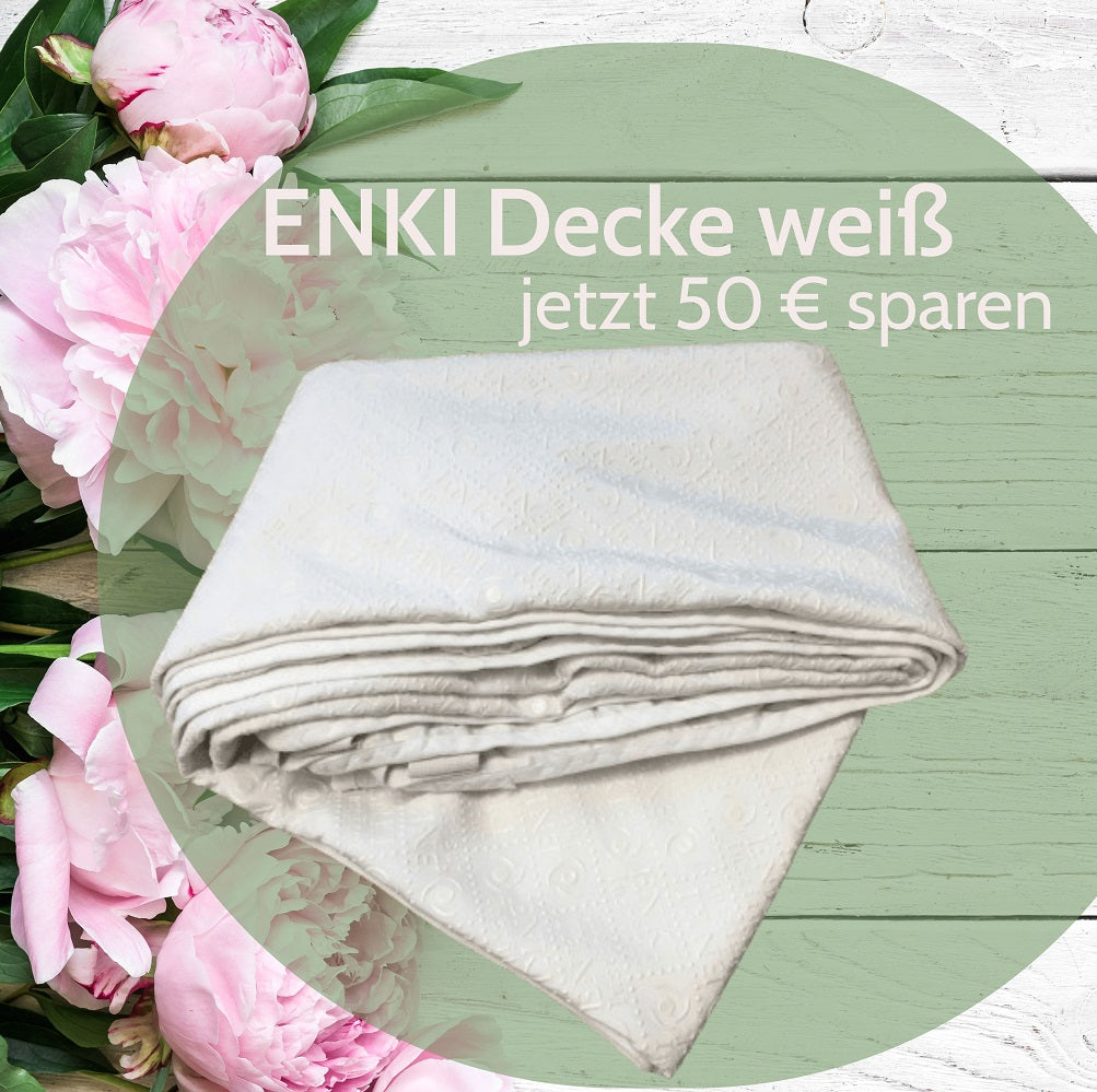 ENKI Decke weiß (200x150 cm)