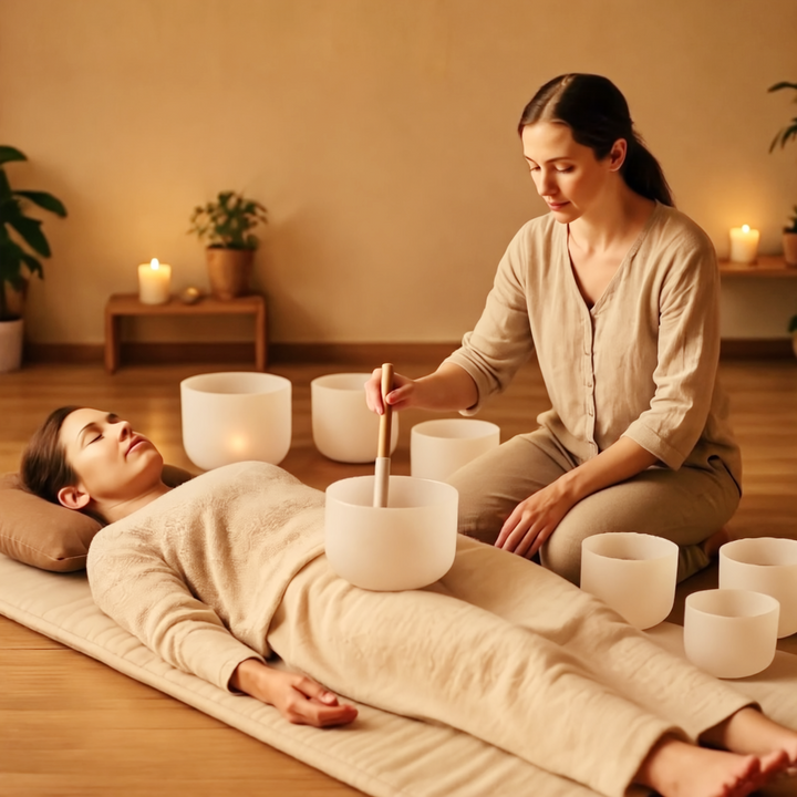 Klangschalen - Anwendung zur Tiefenentspannung & Regulation